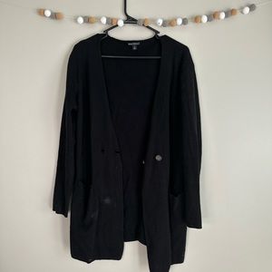Jcrew long black cardigan women’s small s button